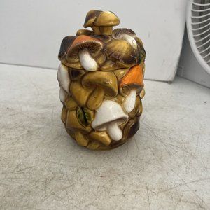 Ardco High Relief Mushroom Sugar 70's Fall Japan Vintage Damage